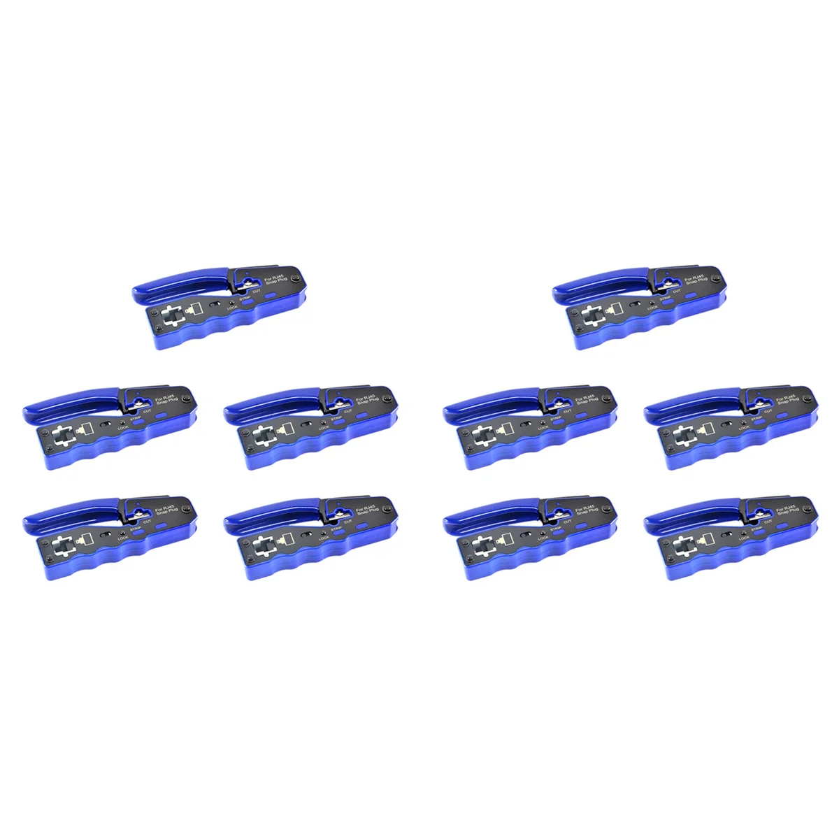 N18R 10X -670 8P8C RJ45 Cable Crimper Ethernet Perforated Connector Crimping Multi-Function Network Tools Cable Clamps