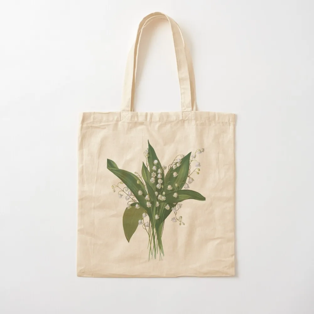 Lily of the Valley Bouquet Tote Bag shopping bags foldable hand bag Lady bag shopper bags