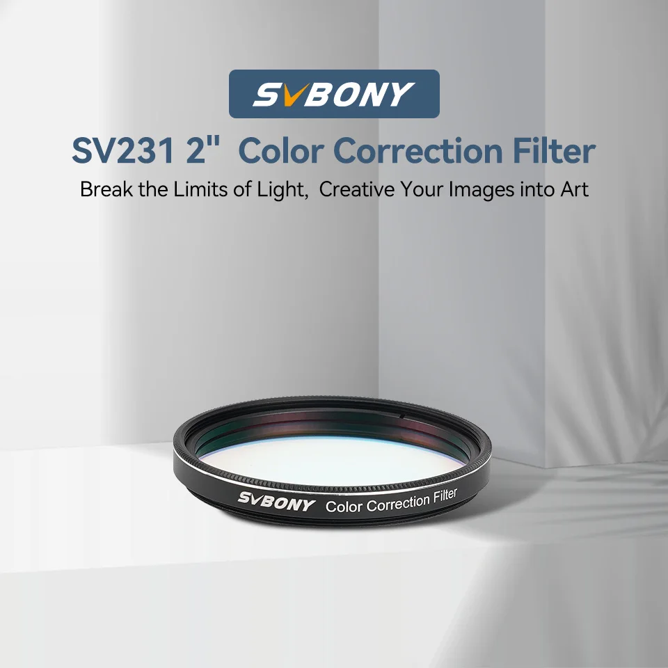 Svbony SV231 1,25'/2' Teleskopfilter Farbkorrekturfilter, Doppelgewinde OD＞4 Reduziert schädliche blaue Wellenlängen für Planetenbeobachtungen – Detail 6