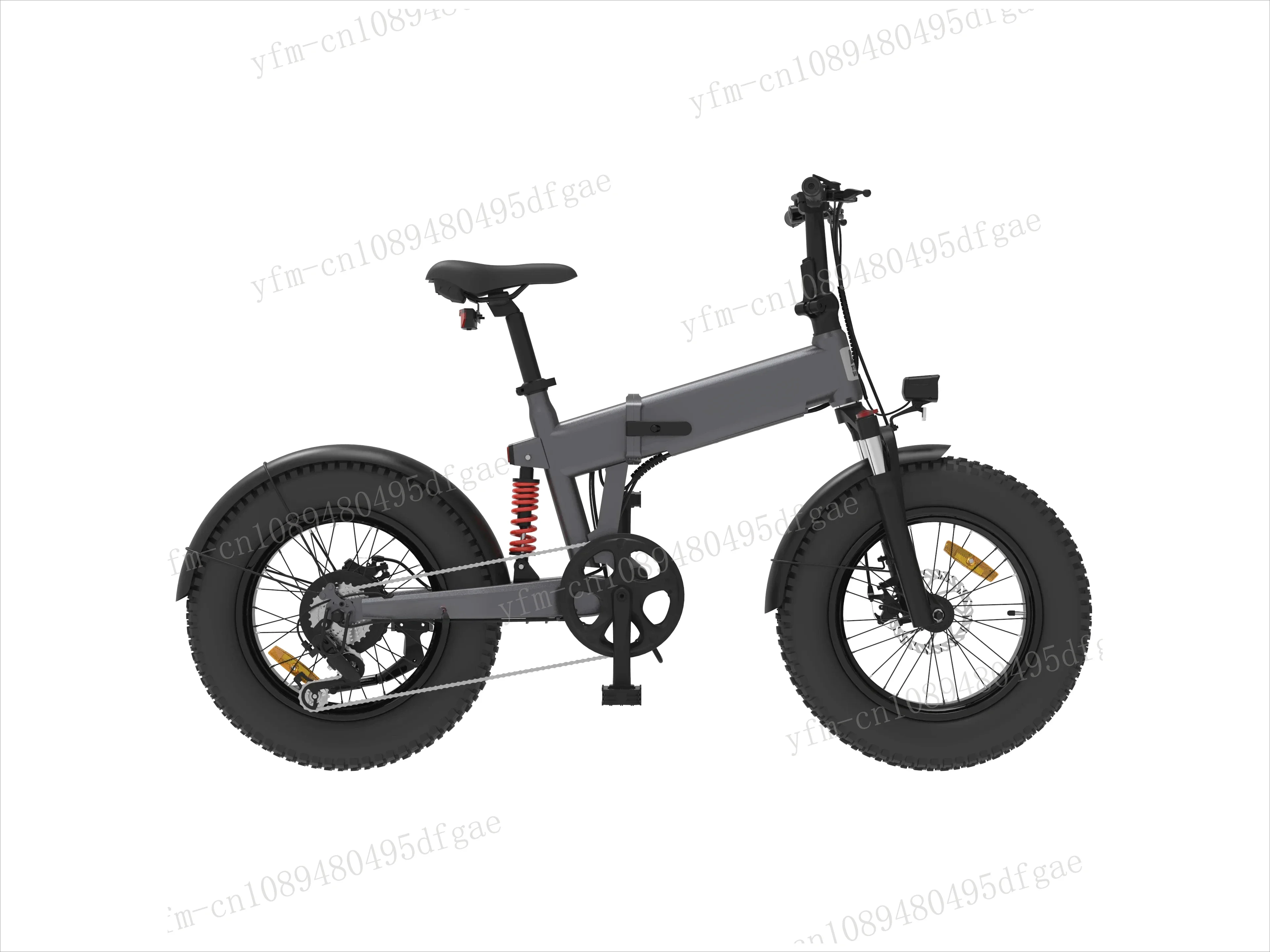 

500W Brushless Motor Foldable Electric Bike 4.0*20 Inch Tires With 48V 14Ah Removable Lithium Battery Mountain Off-Road EBike