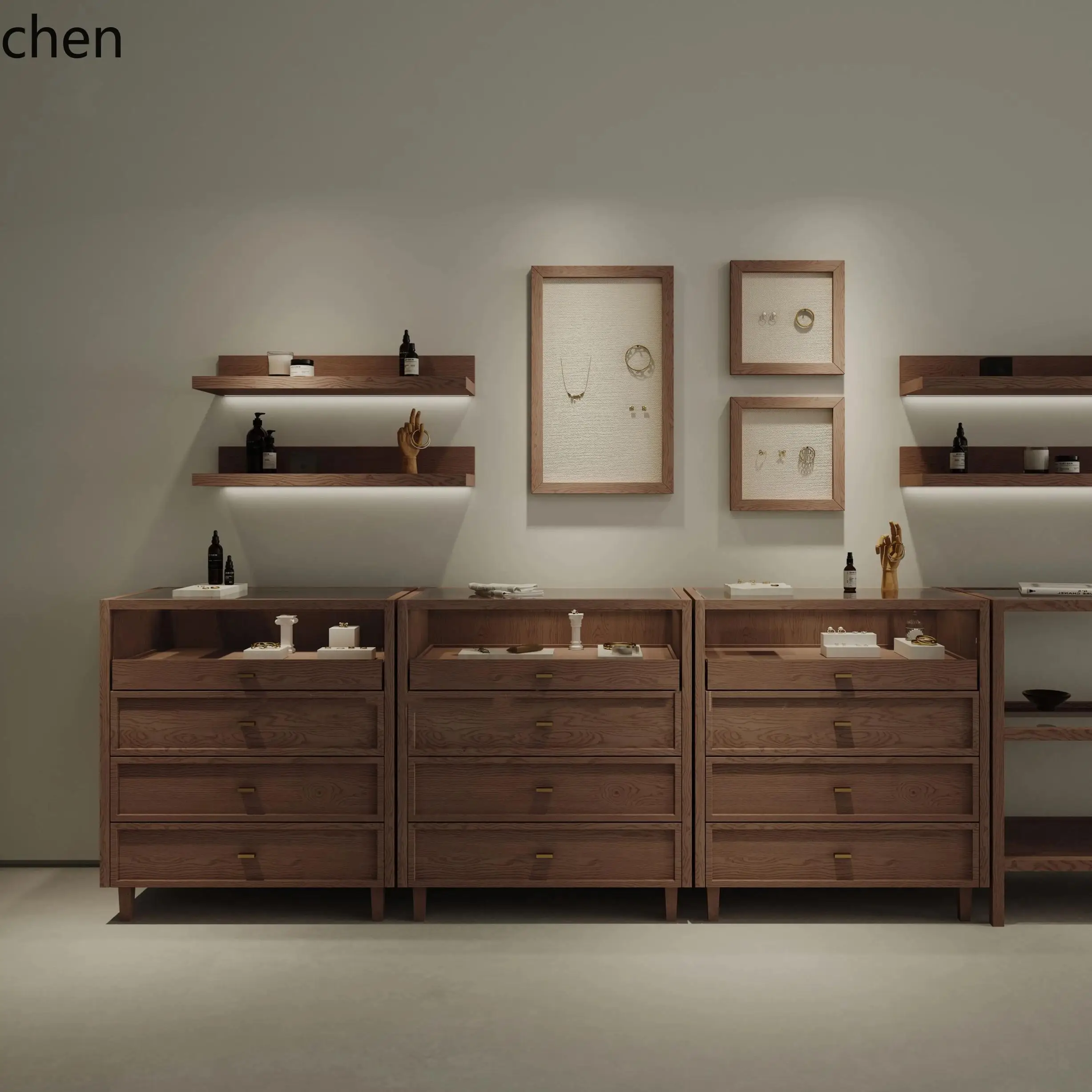 ZML Display Cabinet Display Cabinet Cloakroom Island Display Counter Flow Table