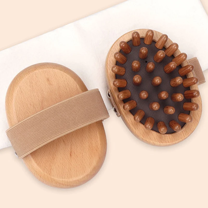 Body Anti Cellulite Brush Soothing Wooden Essential Oil Spa Air Cushion Massage Hair Comb Scalp Massage Brush Body Massager