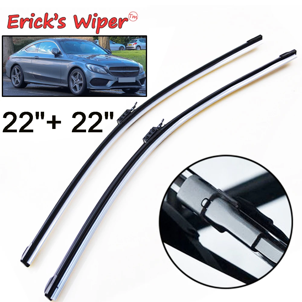 Erick\'s Wiper LHD Front Wiper Blades For Mercedes-Benz C-Class W205 2015 - 2023 Windshield Windscreen Window Rain Brush 22\