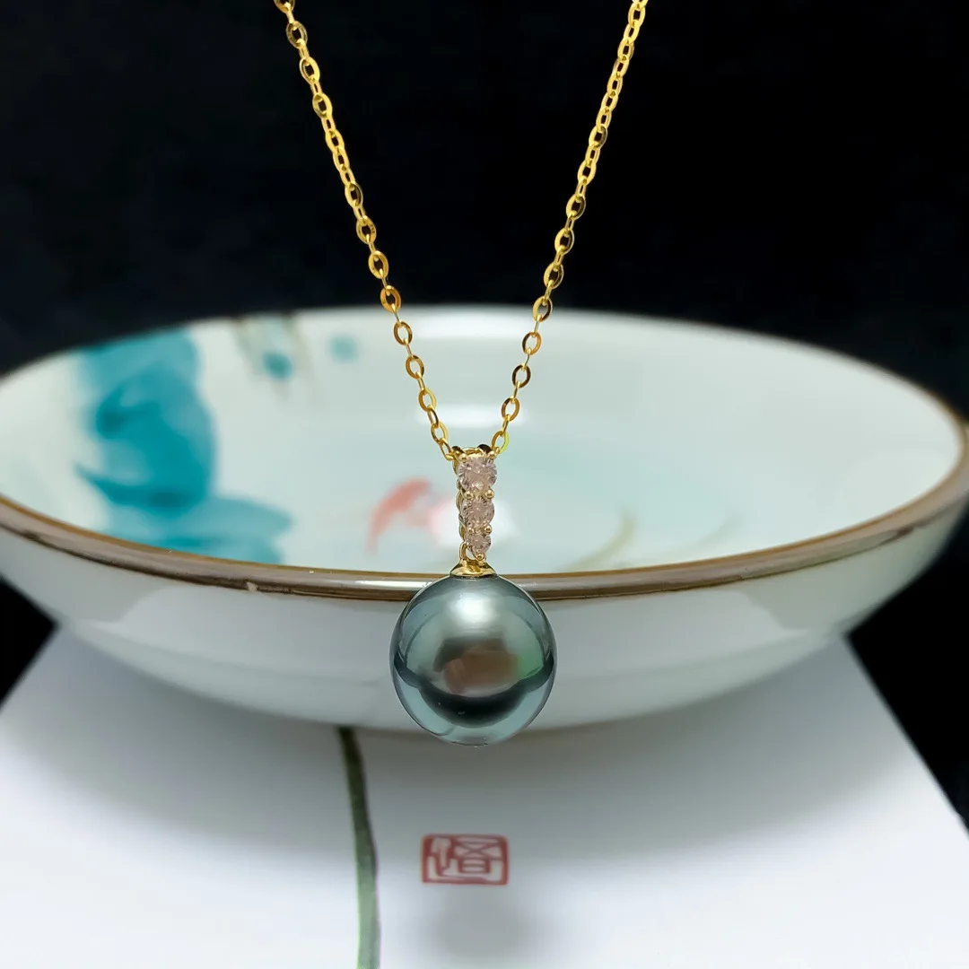 SHILOVEM 18k Gold  Pearl pendant New Birthday Christmas Gift Fashion Wholesale Women yzz11-12888zz