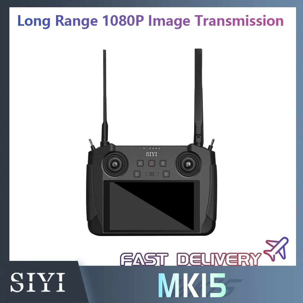 Siyi-ミニハンドヘルドラジオ受信機mk15,リモコン,5.5インチ画面,1080p,fpv,15km,Android os 2g ram 16g