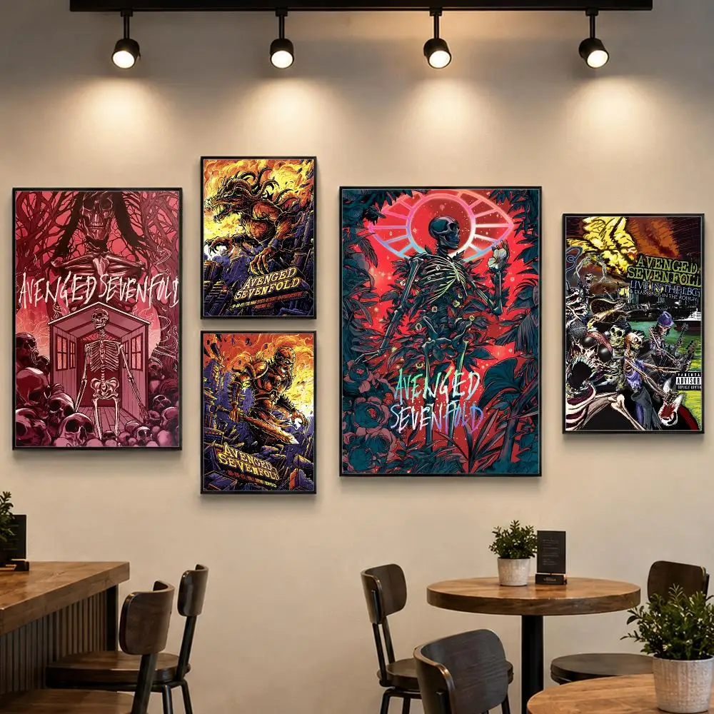 Band A-Avenged Sevenfold Poster PP Paper Decorative Wall Art for Living RoomsBedrooms Bars Cafes Stylish Home Decor Gift