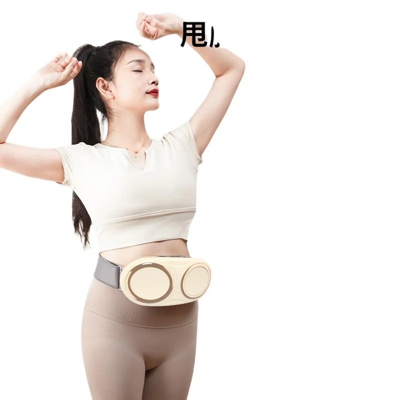 Portable Heating Vibration Massage Belt Hot‑Compress Abdomen Massager for Waist Relaxation & Body Shaping Workout Device