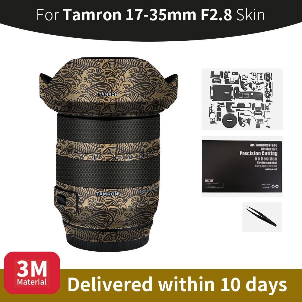 

Для кожи Tamron 17-35 мм, наклейка на объектив камеры Tachron 17-35 мм F2.8, устойчивая к царапинам защитная пленка, полная защита