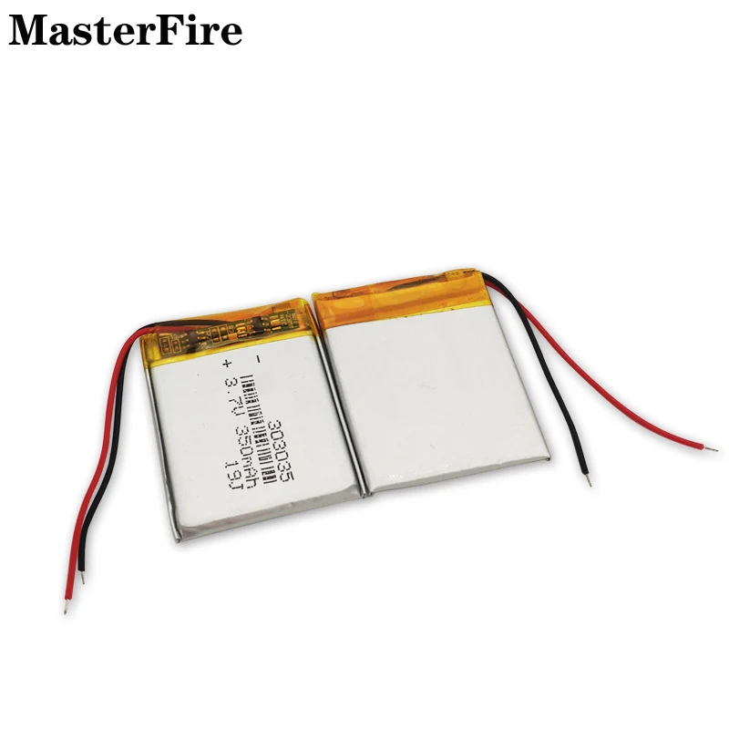 4PCS 303035 350mah 3.7V Lithium Polymer Battery For Bluetooth Headphone Smart Watch E-Book PAD Rechargeable Li-polymer Batteries