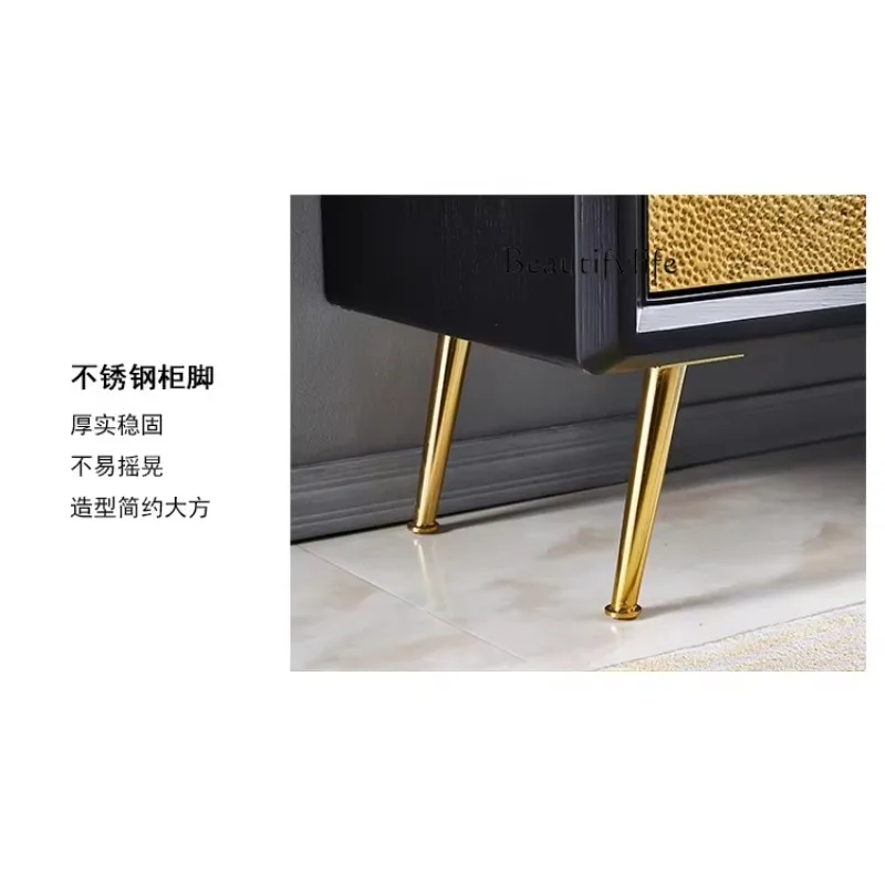 R American Porch Cabinet Multi-functional Dining Side Cabinet Living Room Decorative Cabinet Neoclassical Three-dimensional