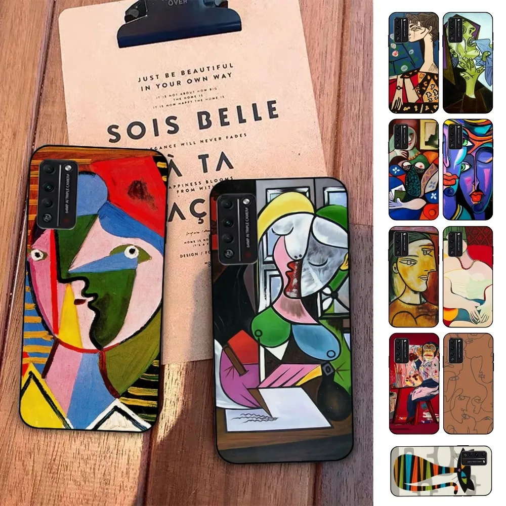 Picasso Abstract Art Painting Phone Case For Huawei Honor 10 lite 9 20 7A 9X 30 50 60 70 pro plus Soft Silicone Cover