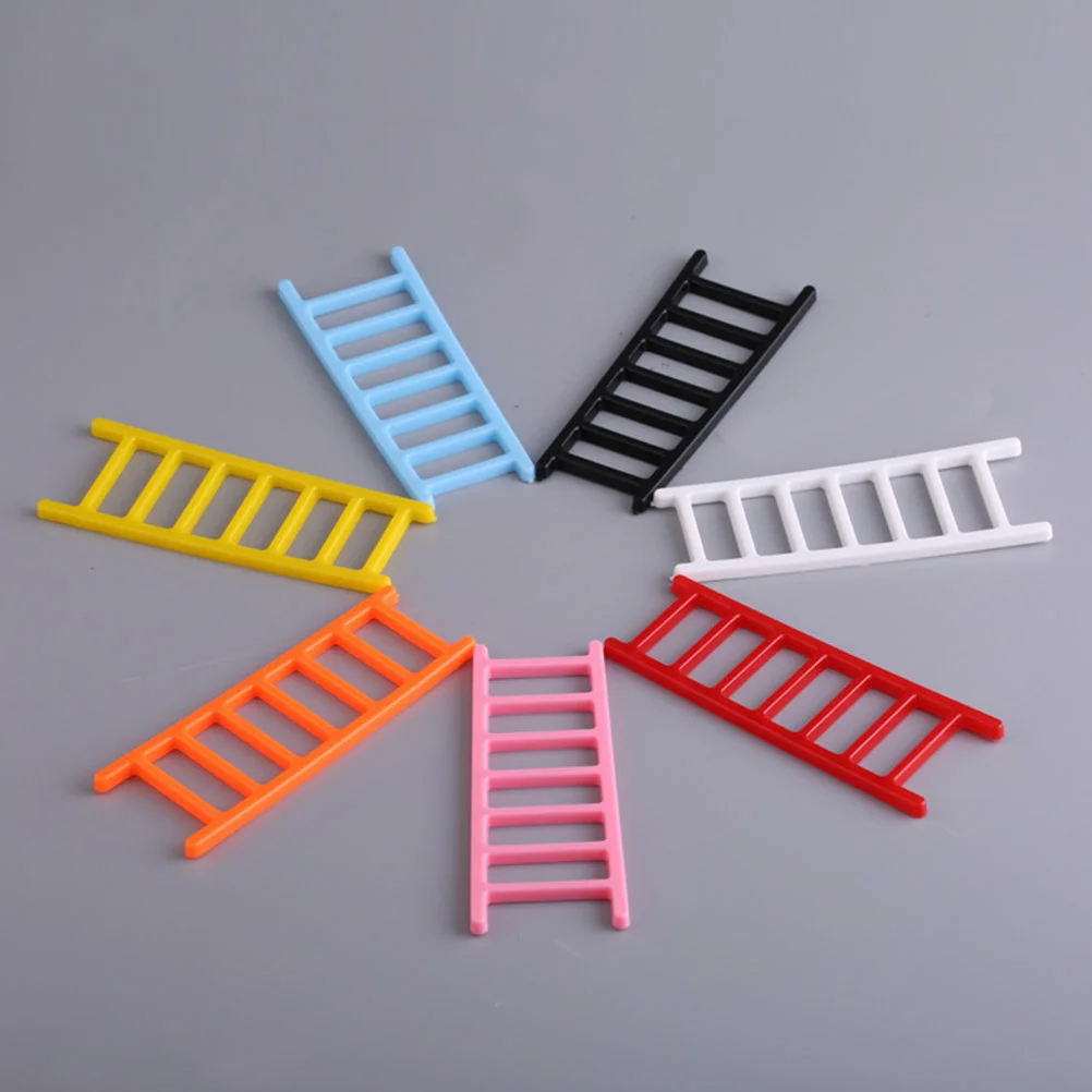 50 Pcs House Ladder Toy Miniature Ladders Accessories Decor DIY Landscape Plastic Scene Layout Prop Decorative