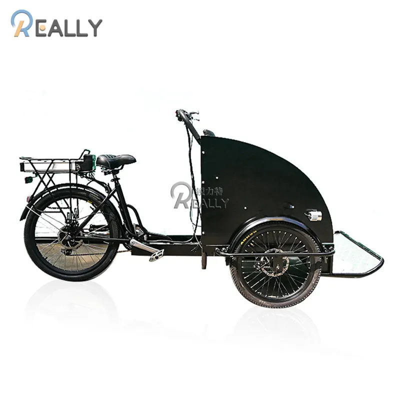 Electric Pedal Street Passenger Tricycle Adult Bike Sightseeing Manpower Cargo Kids Trike