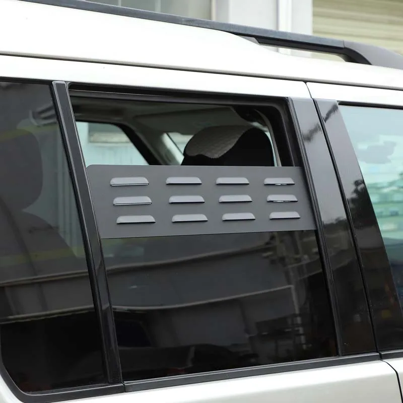 

For 2004-2016 Land Rover Discovery 3/Discovery 4 rear ventilation shutters rear window exhaust holes aluminum alloy black 2pcs