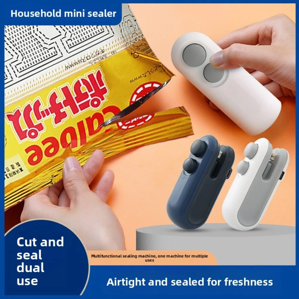 

Mini Handheld Plastic Bag Sealer for Snacks Small Food Storage Household Use Portable Sealing Tool for Kitchen Organization