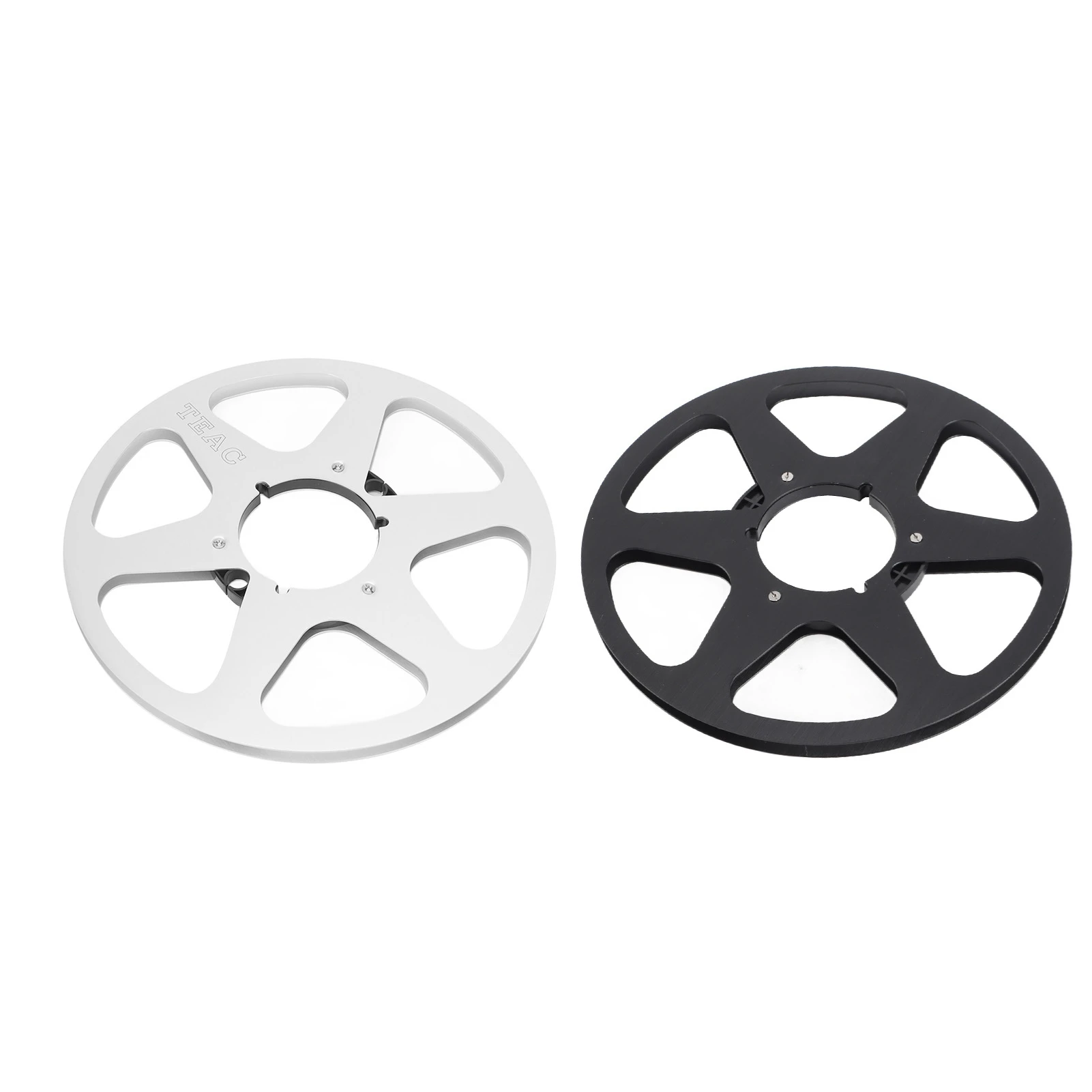 Sound Aluminum Takeup Reel 10.5 Inch Open Reel Takeup Reel 6 Holes Sound Aluminum Takeup Reel Empty Reel for 1/4 Inch Tapes
