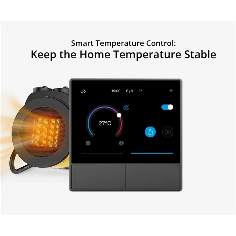 

A08F-Nspanel Smart Touch Wi-Fi умный переключатель настенный переключатель сцены ЕС Ewelink термостат для Alexa Google Home голосовое управление