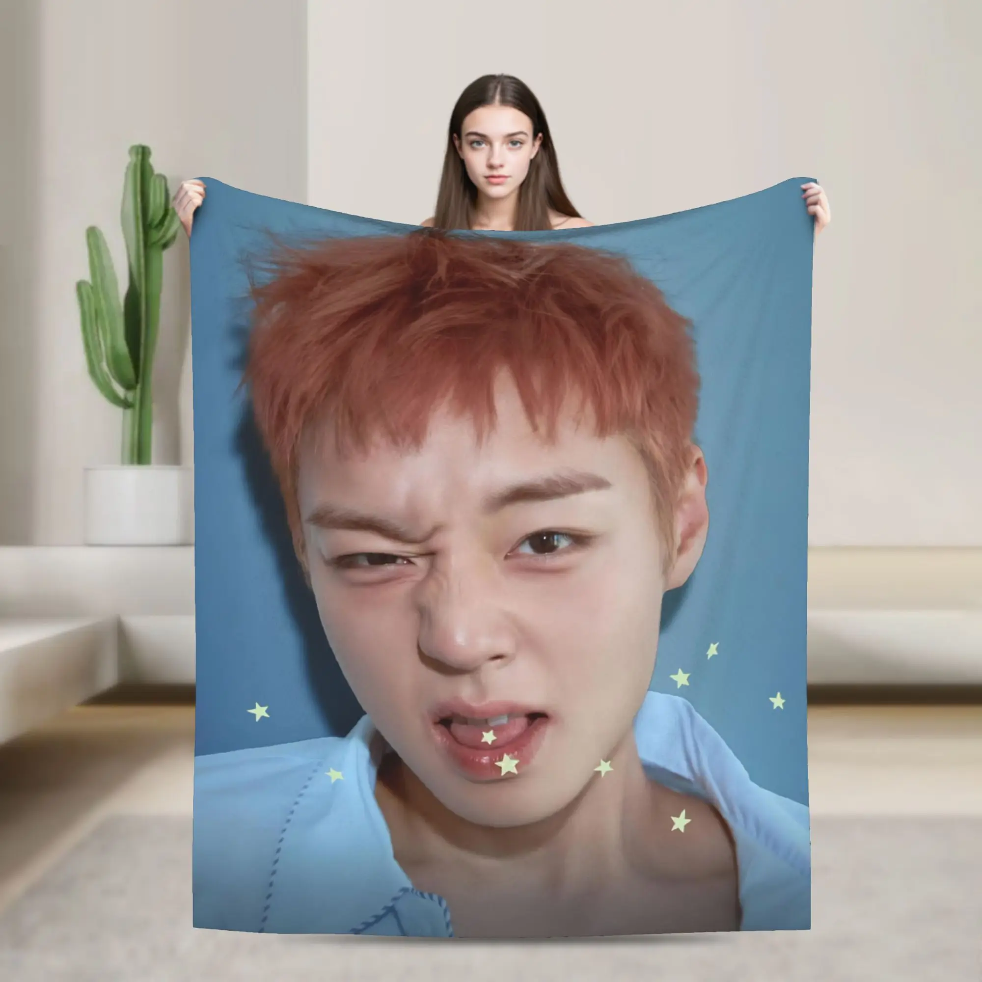 Singer P-Park Ji-hoons Music  Blanket Flannel Awesome Warm Throw Blanket for Home Spring Autumn,