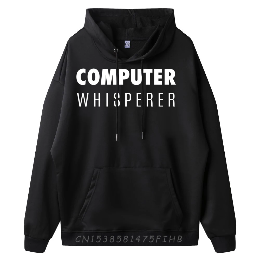 Gift for Computer Tech + Programmer THE COMPUTER WHISPERER Mens Designer Hoodies Meme Sweater Camisetas Hombre HOLIDAYS