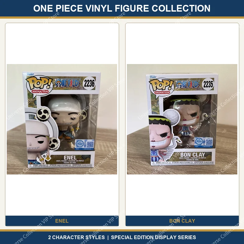 Figuras Funko POP de One Piece: Luffy, Zoro, Enel, Garp y Ginny, Personajes de Anime para Colección y Exhibición, Modelos del Mundo Pirata
