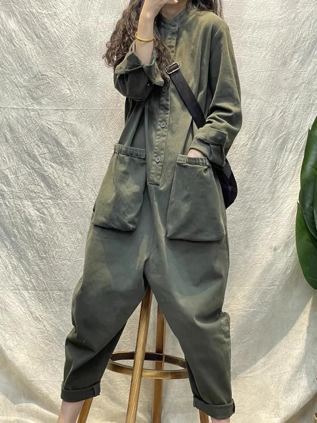 

Женские цельные брюки на осень-зиму, повседневные, с высокой талией, в корейском стиле, рабочая одежда, модные, молодежные, длинные брюки