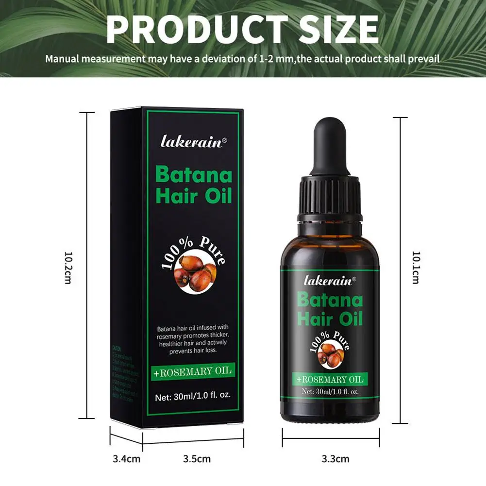 Batana Oil Serum Natürliches Anti-Haarausfall-Reparatur von Haarausfall, tief feuchtigkeitsspendend, verbessert die Kopfhaut und verbessert das Produkt für schnelles Wachstum