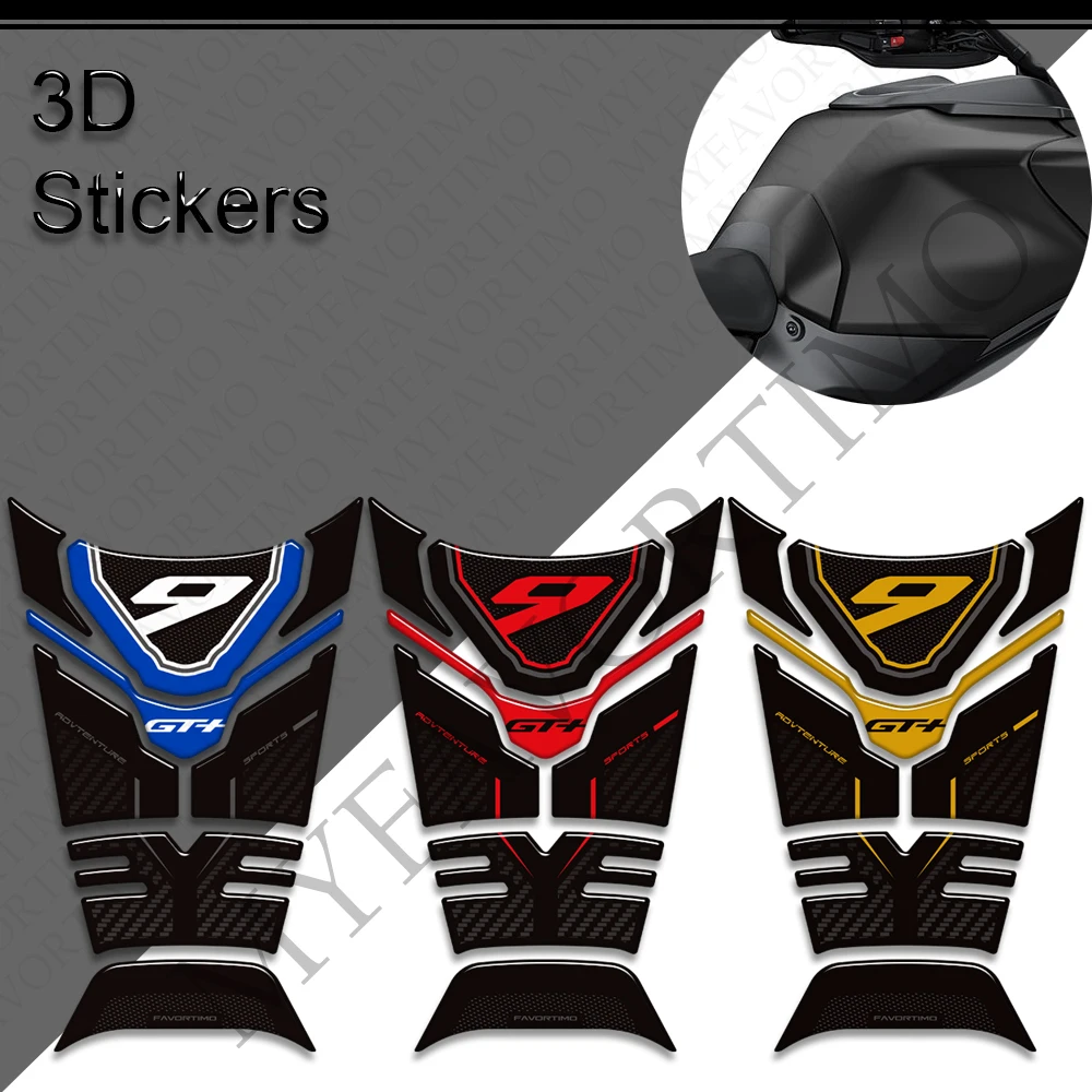 Motorcycle Tank Pad Cap Fuel Oil Knee Protector Fairing Fender Hand Guard Stickers Decals for Yamaha Tracer 9 GT 9GT+ 2020-2025
