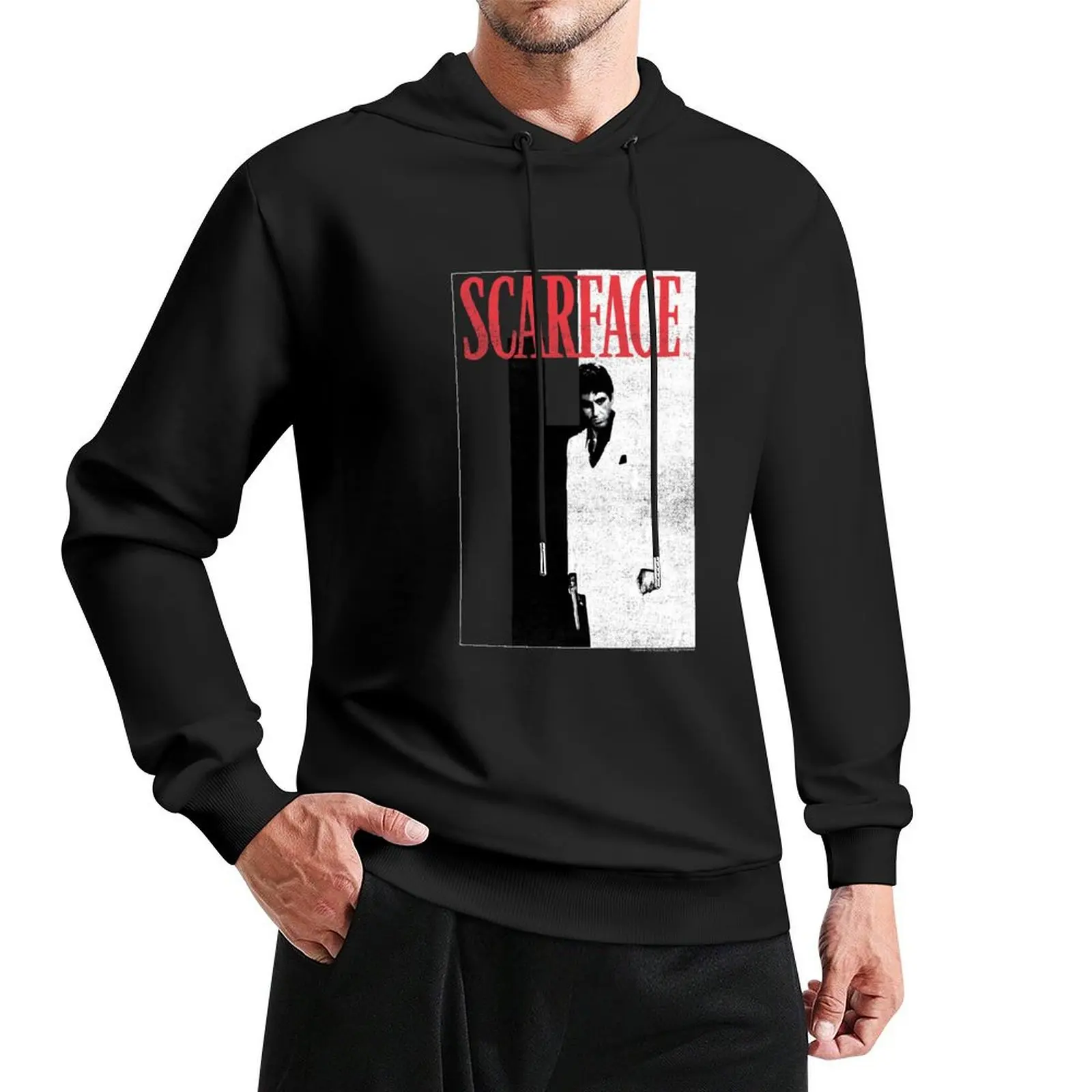 Scarface Two-Toned Movie Poster Pullover Hoodie men's winter sweater korean clothes korean autumn clothes hoodie for men