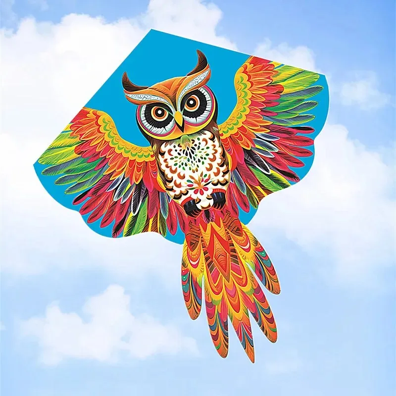 Free Shipping Owl kite flying kite for kids Parrot Kite Outdoor play professional kite letajici drak kite adults kite winder fun