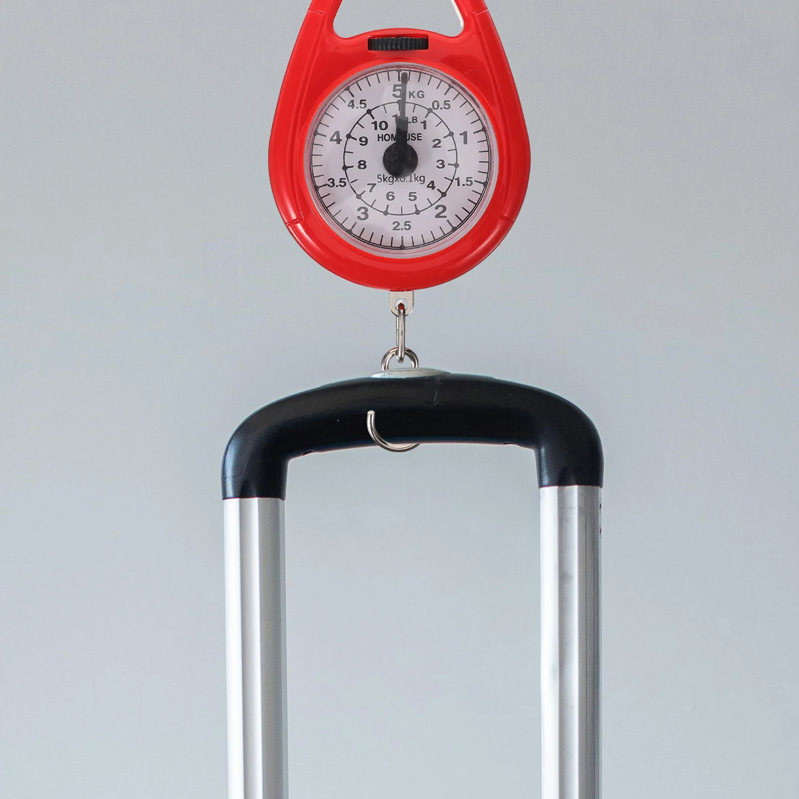 

Spring Red Mechanical Handheld Luggage Fishing Weighing Scale Portable Mini Small Hanging Scale Accurate Reliable