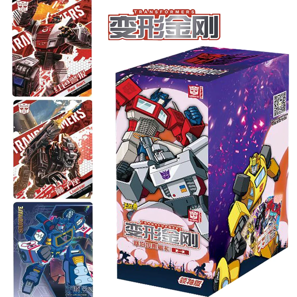 

KAYOU Transformers Cybertron Chapter Card for Children Toy Bumblebee Optimus Prime Leader Edition Rare Cards Birthday Present