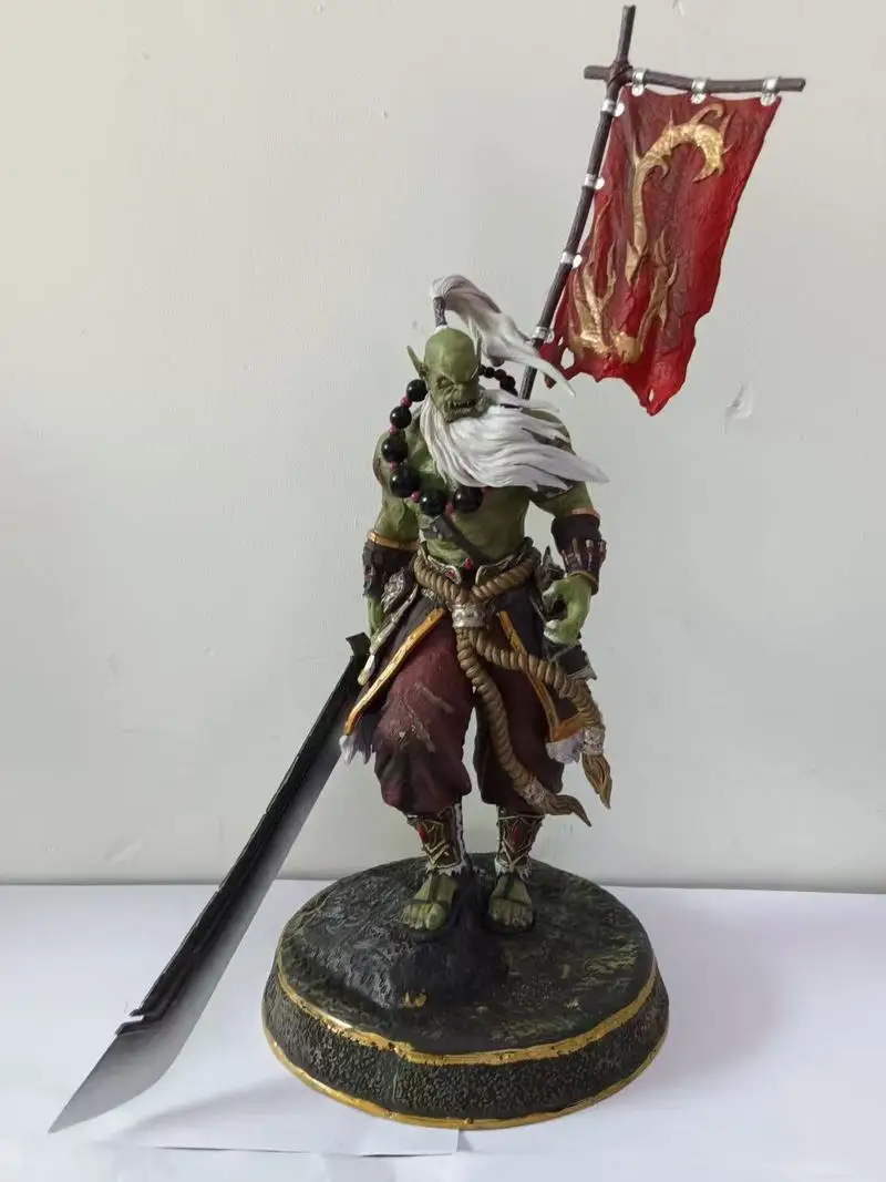 

Anime Game Hero Sword Saint Samuro 40cm Handmade Table Decoration Action Figure Holiday Gift Breaking Dawn Surrounding Statues