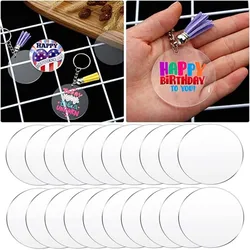 2/3mm Thick Circular Acrylic Disc Transparent Panel Transparent Acrylic Sheet Used for DIY Decorative Art Project Painting