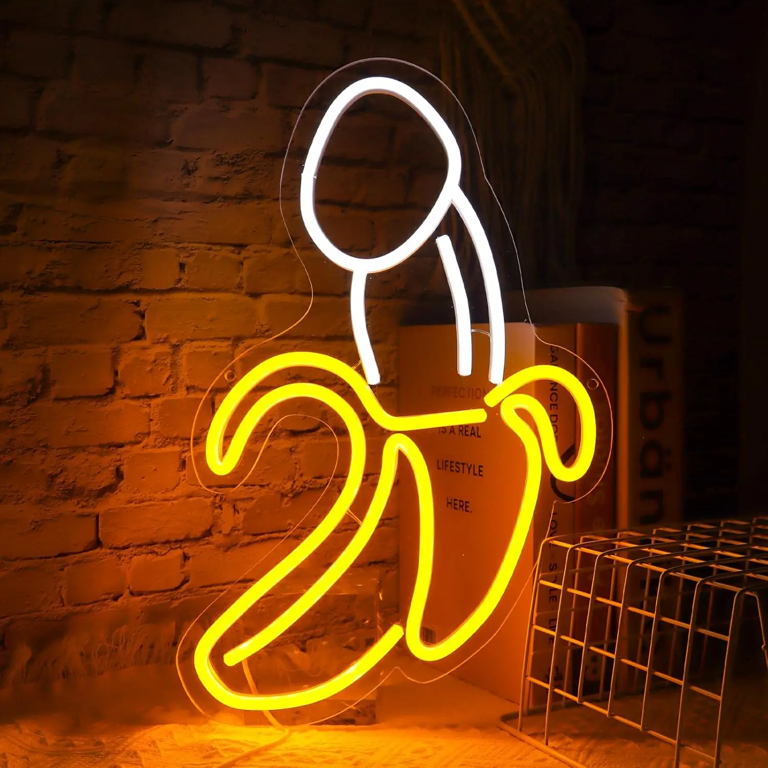 Banana Light Prank Creativity Neon Sign for Bachelorette Party Sex Shop Strip Club Wedding Bar Valentine's Day  Wall Decoration