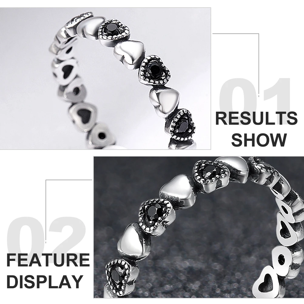 

Zircon Retro Sterling Silver Miss Vintage Finger Jewelry for Women Haoshi