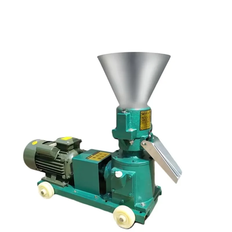 Good quality 380V 15KW 400-500kg/h Mini Wood Rabbit Chicken Pig Animal Feed Pellet Machine