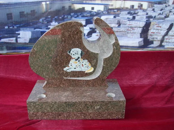 تخصيص حجر الجرانيت تذكاري مخصص أحجار الرأس التذكارية الكلب شواهد القبور شخصية القط قبر للحيوانات الأليفة مع الصورة