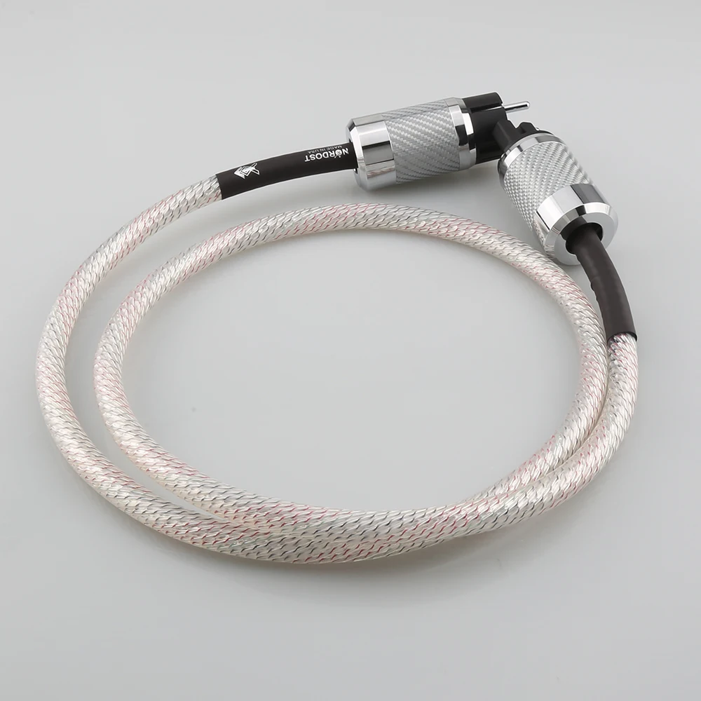 سلك طاقة عالي الجودة من Audiocrast إصدار الولايات المتحدة/الاتحاد الأوروبي مشغل أقراص مضغوطة، سلك طاقة، قابس طاقة Schuko للصوت