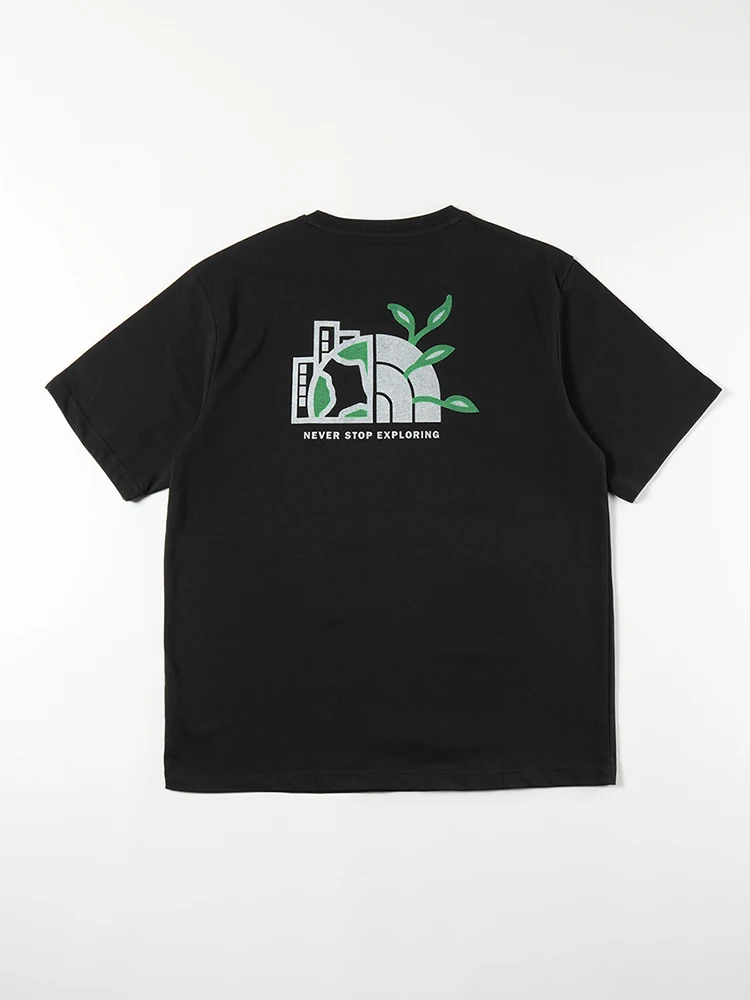 

Foreign Trade Cut Label Last Order Couple's Half-sleeved All-cotton Heavy Industry Back Printed Short-sleeved T-shirt