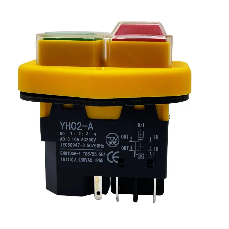 1PC Electromagnetic Circuit Breaker for Concrete Mixer  5-Pin 220-250V IP55 Waterproof Electrical Switch for Construction E