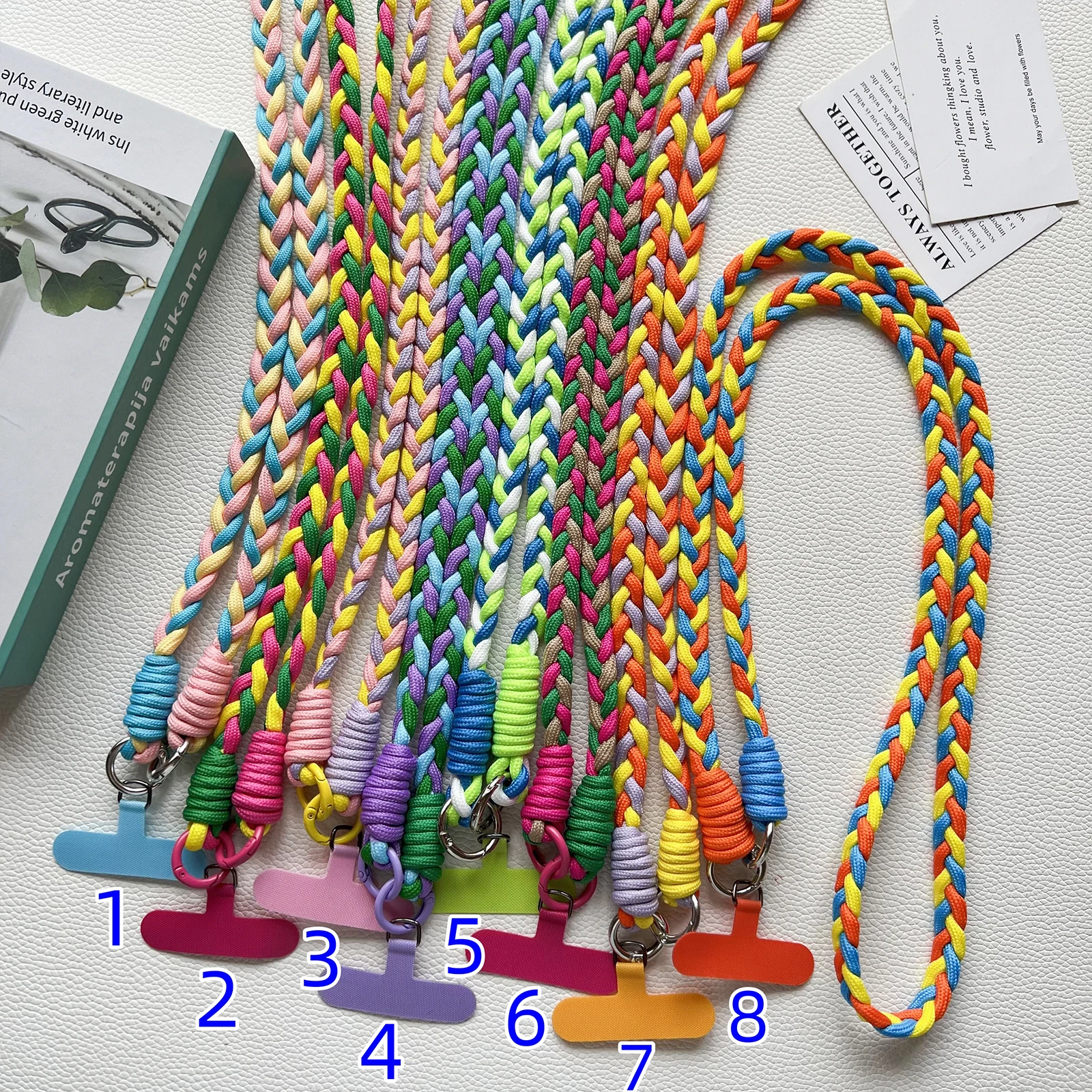 الإبداعية الكرتون الهاتف المحمول العالمي الحبل Crossbody حبل طويل الحبل حبل ملون عصري موضة الفتيات النساء الهدايا