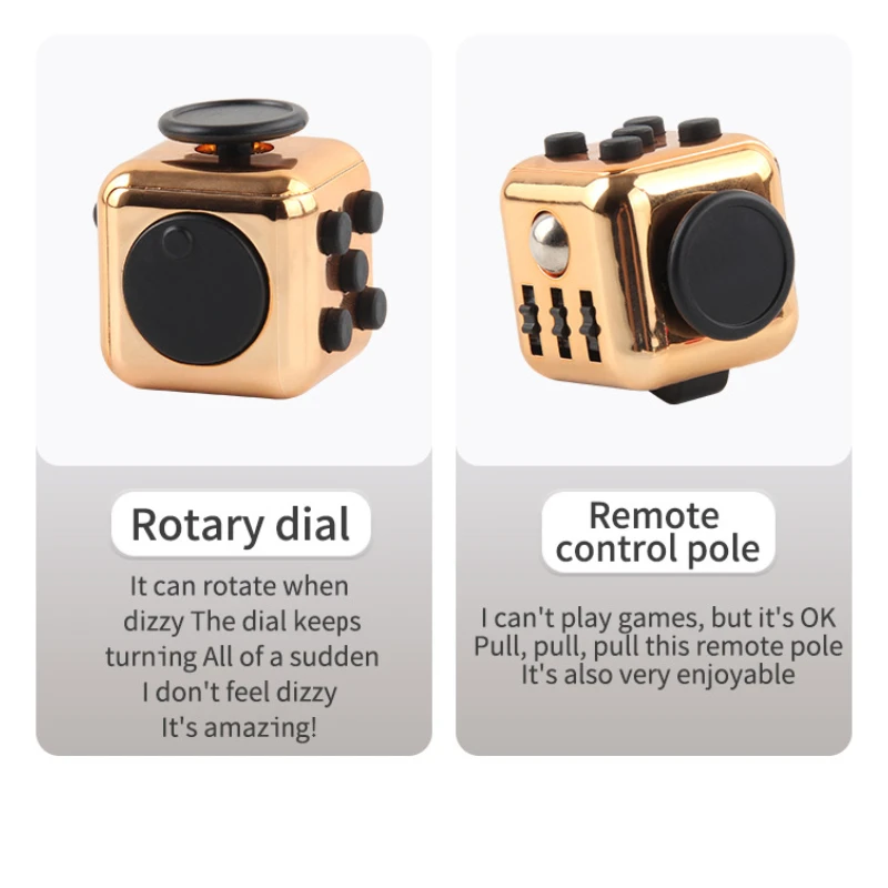 Stress Relief Cube  Infinite Fidget Toy Magic Cube for Adults Kids