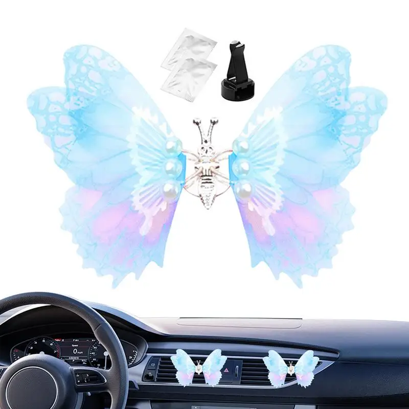 Car Vent Clip Diffuser Car Fragrance Oil Diffuser Stylish Butterfly-Shaped Decoration Long-Lasting Scent For Auto Truck Home Suv