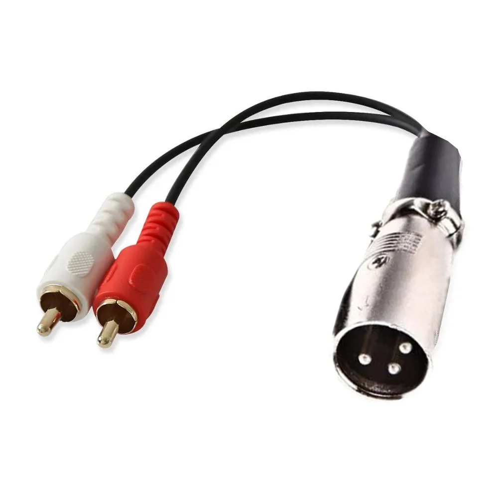 RCA Cable Audio Cable 2RCA to XLR Canon Male Female 1.5/3m for Microphone Speaker Audio Console Amplifier XLR Cable Connector