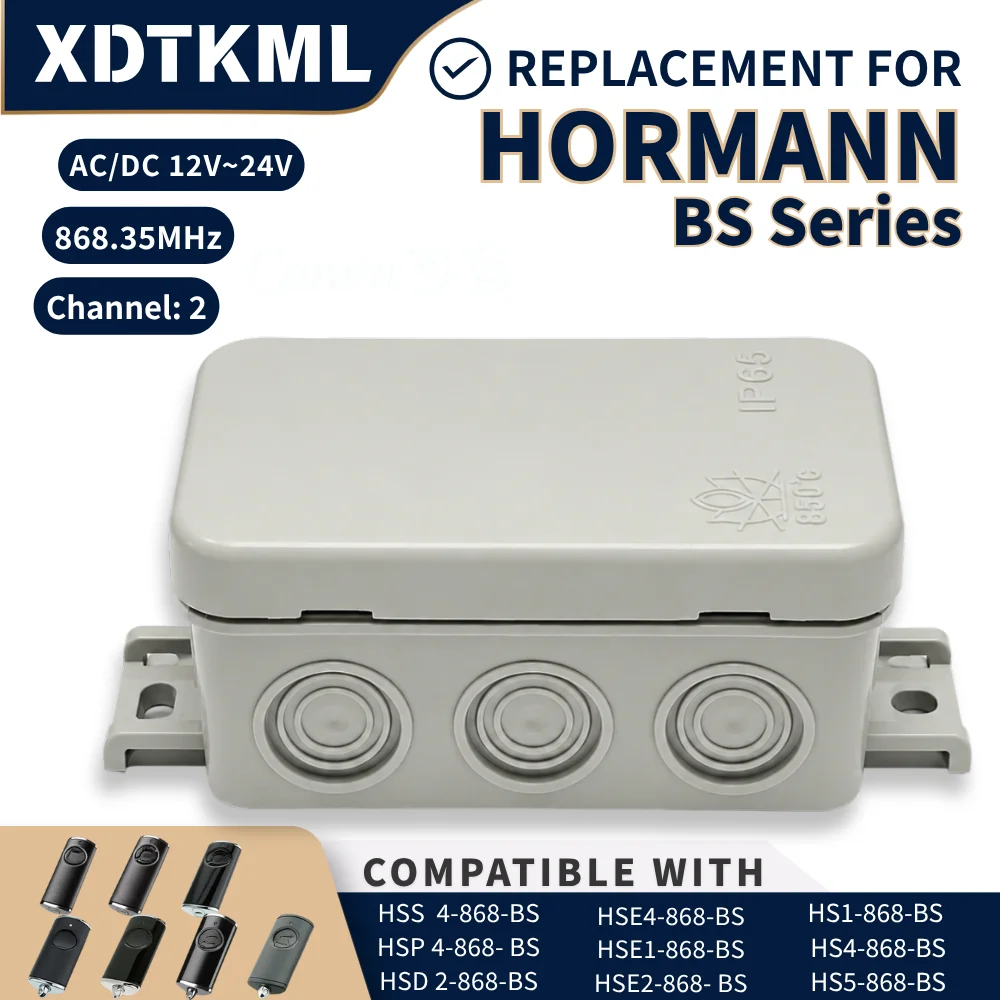NEW Hormann HET 24 2-Channel Receiver Work with HSE4 868 BS Bisecur Command HSE1 HS1 HS4 868 BS 868MHz Handheld Transmitter