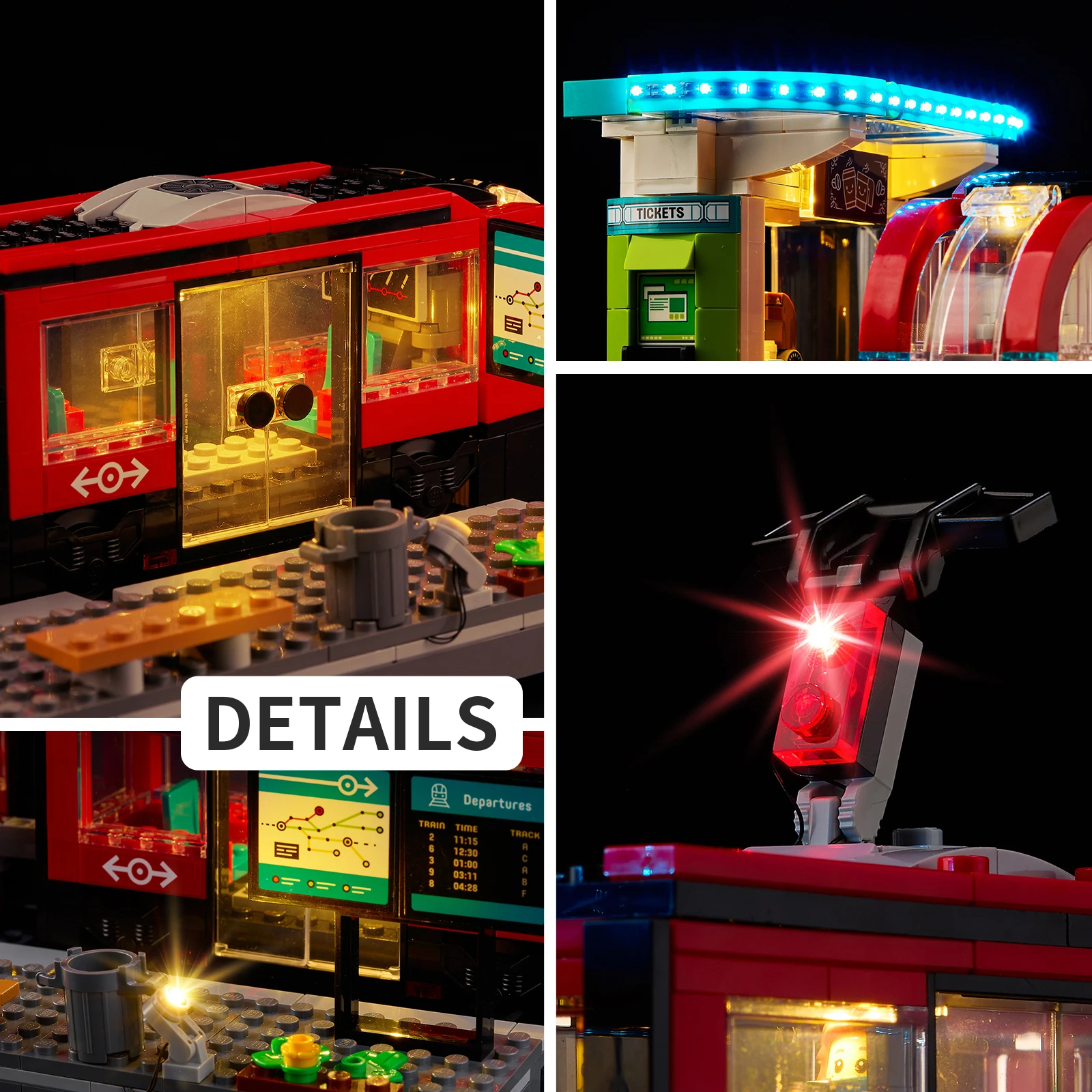 

Набор светодиодных фонарей для LEGO Downtown Streetcar and Station 60423