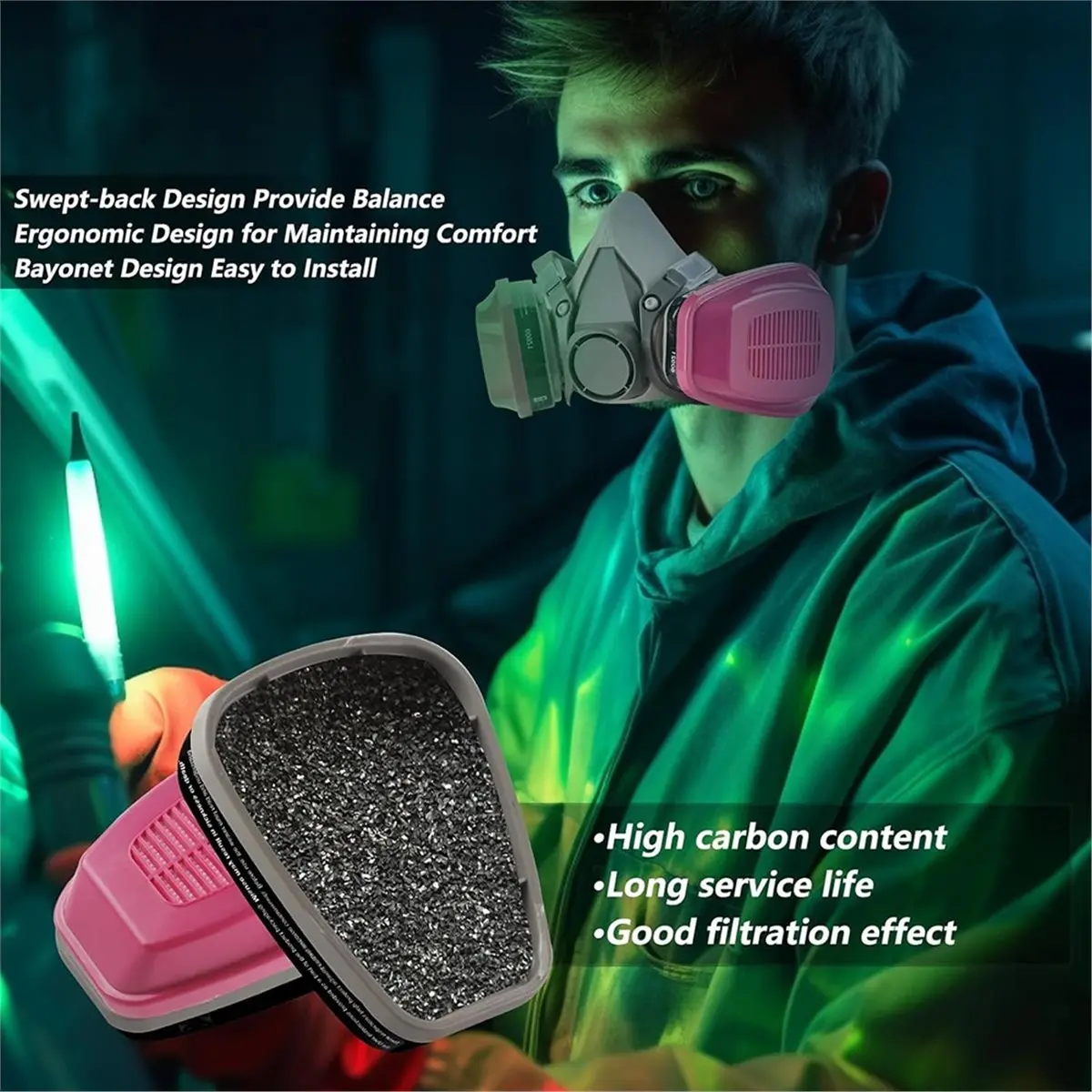 618 Mega Sale 60921 Filter Cartridge, Trapezoidal Filter Cartridge, Protective Mask Accessories, Filter Element.