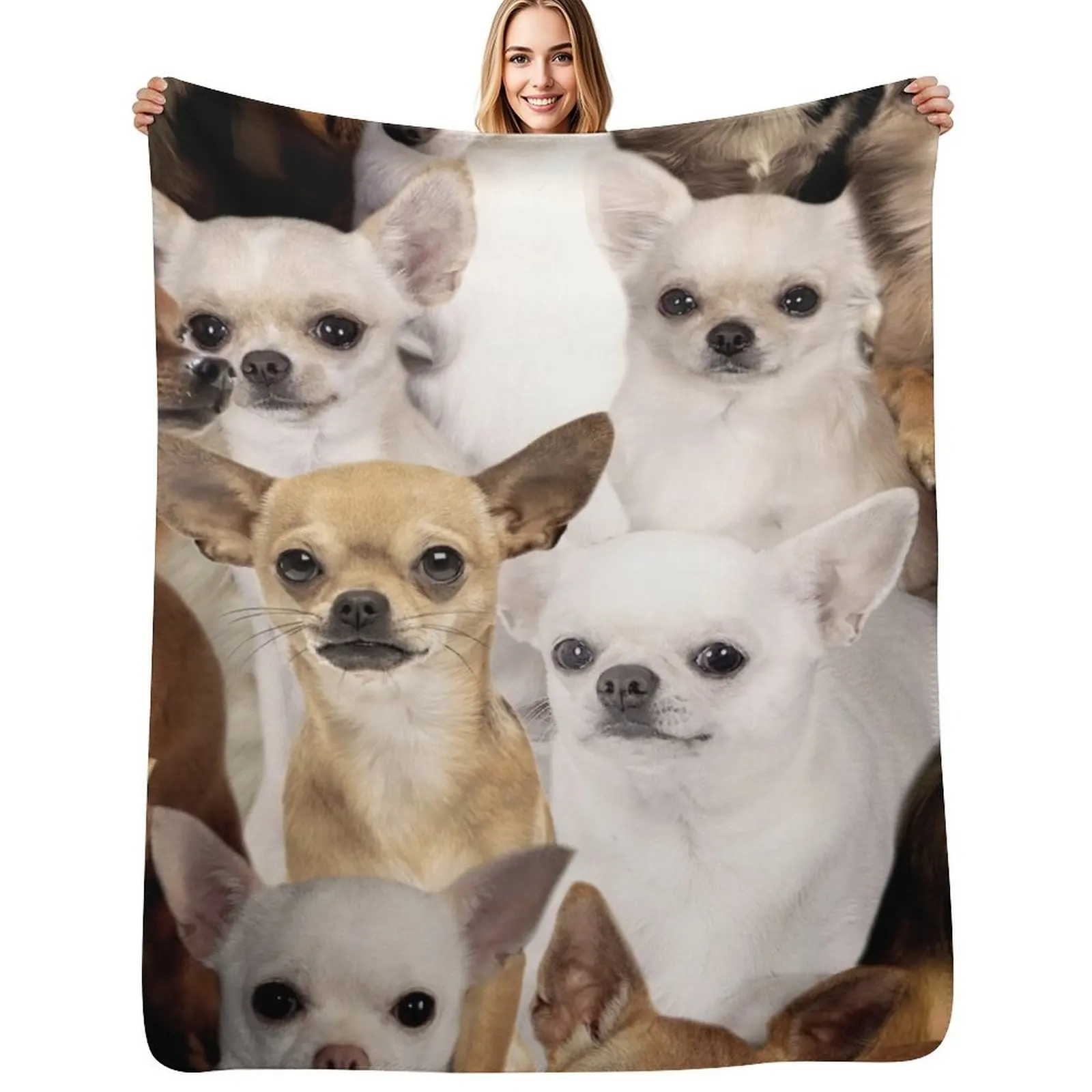 

Chihuahuas Throw Blanket cosplay anime Polar Vintage For Sofa Thin Blankets