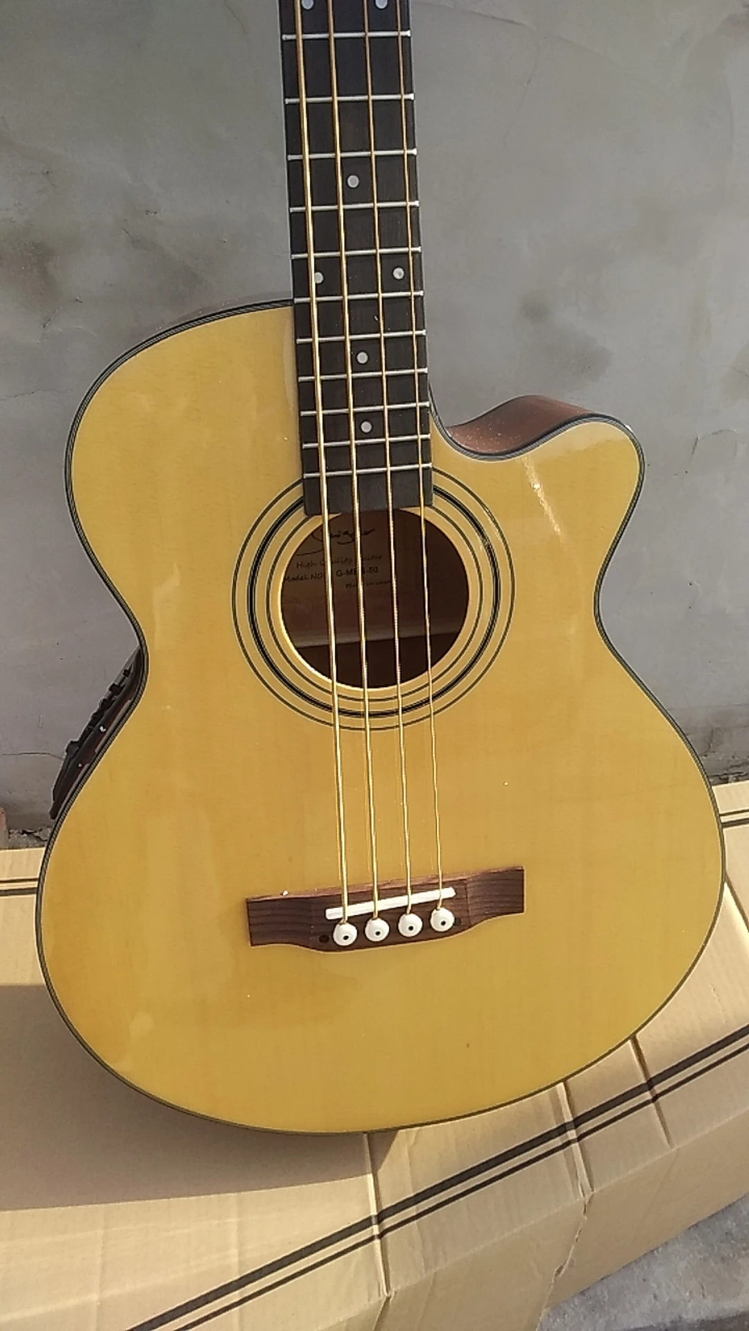 wholesale acoustic Bass Guitar Spruce Acoustic Electric Steel-String Guitarra 4 Strings custom bass guitar