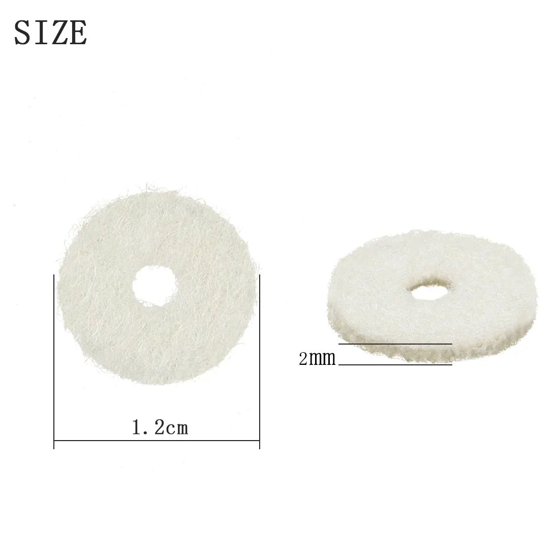 90Pcs Piano Tuning Tools Sets 2mm Thicken Felt Pad Circle Washers Piano Replacement Parts Keyboard Instrument Accessories